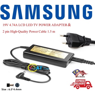 Samsung Lcd Led Tv Power Adapter 19v 4 74a With Power Cable Shopee Malaysia