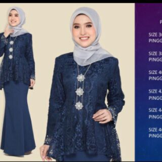  KEBAYA  PEPLUM  LACE SALOMA 2019  Shopee Malaysia