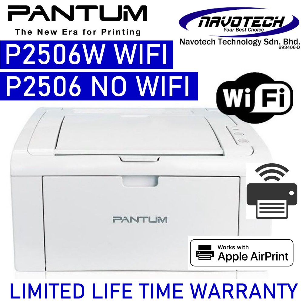 PANTUM P2506W / P2506 MONO LASER PRINTER | Shopee Malaysia