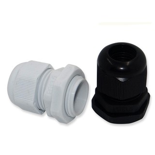 Waterproof Cable Glands Joints PG11, PG13.5 black and white IP68 M18 M20