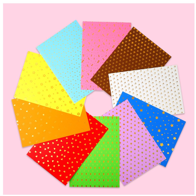 ZA108 A4 GOLD HOT STAMP Card Cardboard 10 Sheets A4 Gold Hotstamping