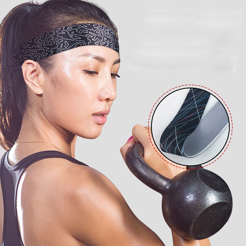 Headband Sweatband For Men Women Yoga Hair Bands Head Sweat Bands