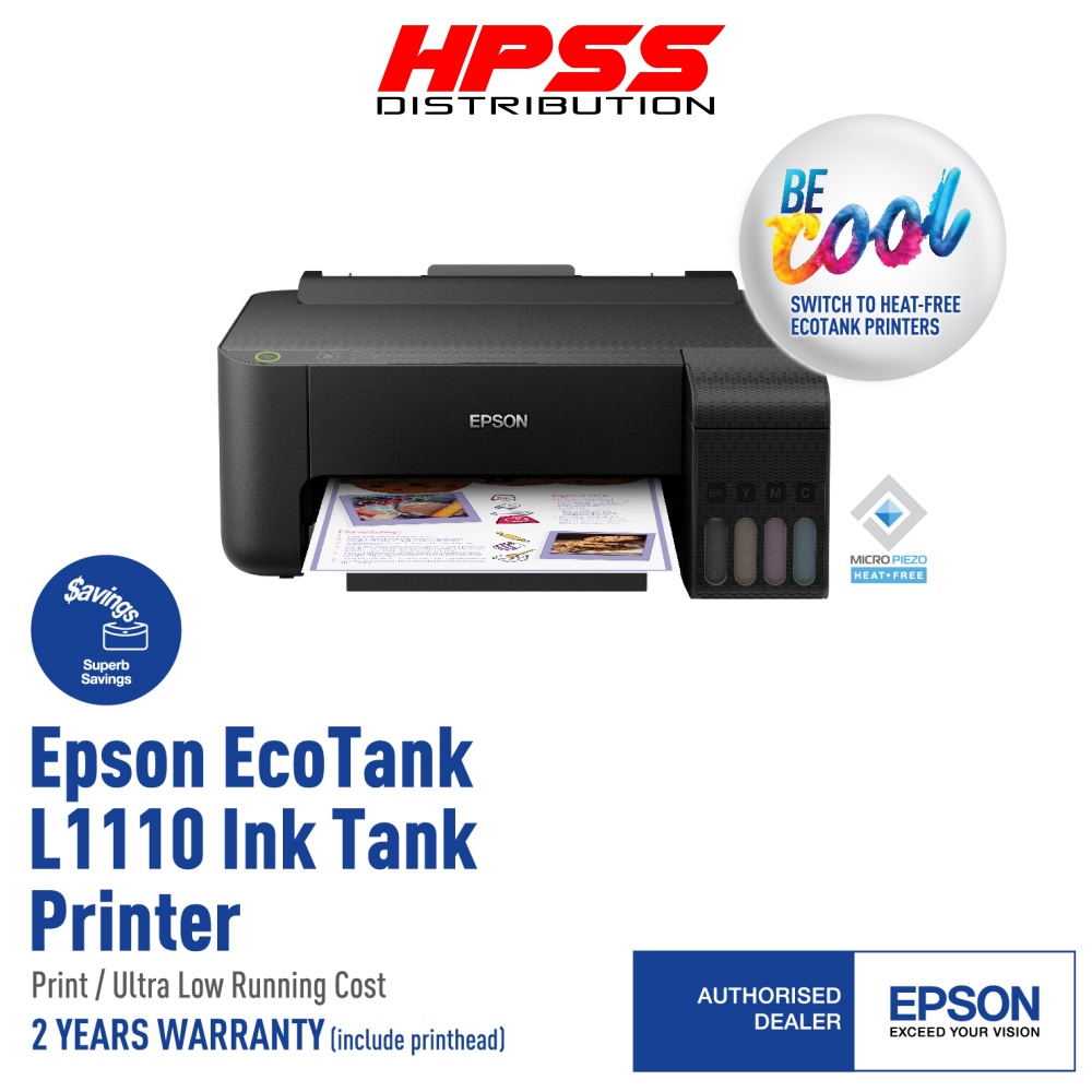 EPSON L1210 L121 L120 L1110 L3110 PRINT ECOTANK PRINTER. SIMILAR TO