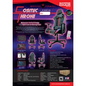 GAMING FREAK GF-GCCMT10-BR COSMIC THRONE PROFESSIONAL GAMING CHAIR (FREE MAYSTERY GIFT)