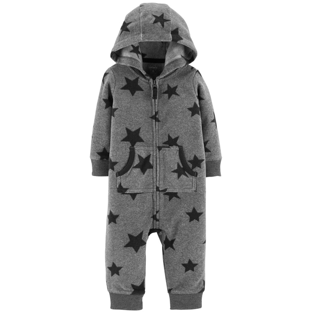 hooded fleece jumpsuit baby