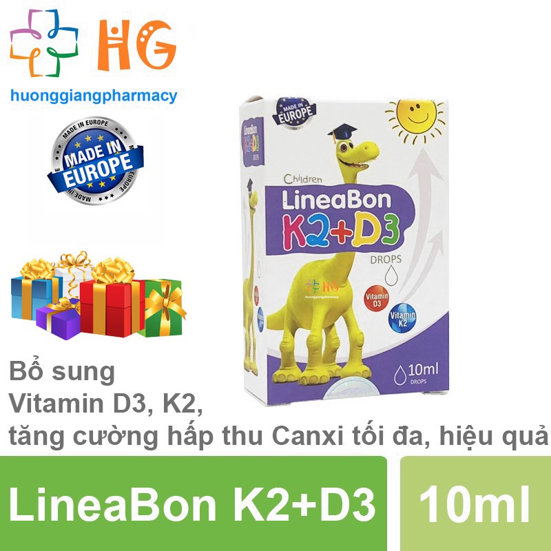 Lineabon d3 k2 Vitamin d3 k2 mk7 Vitamin d3 For Babies Calcium d3k2
