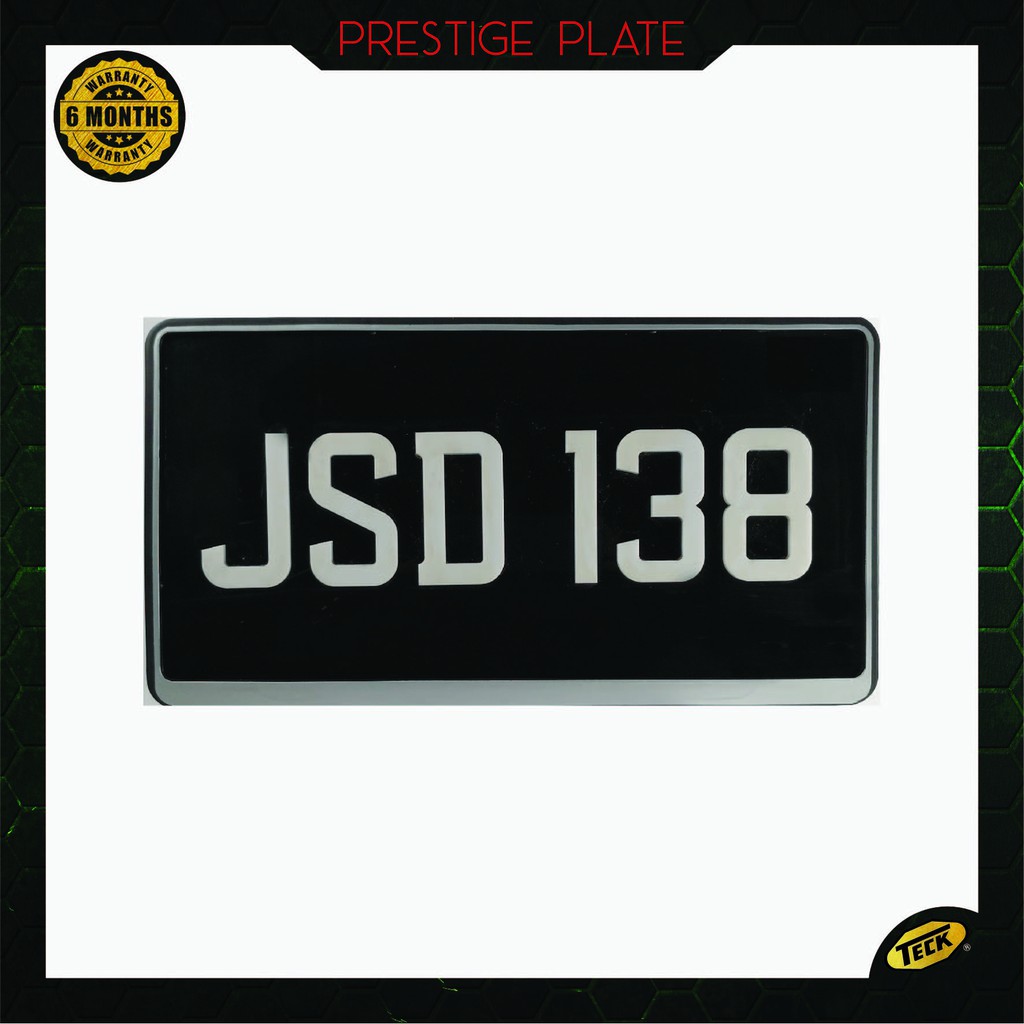 Car Number Plate Jpj Approved Mahjong Font Mj138 Shopee Malaysia