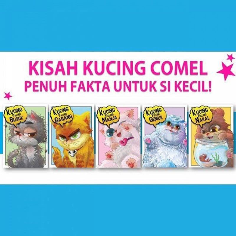 BUKU BOOKS SET KISAH KUCING COMEL , BESTNYA SOLAT DAN DOA  Shopee 