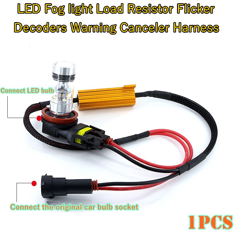 Versatile Essential 1pcs H11/H9/H8/H7/9005/9006/HB3/HB4 Resistance LED DRL Fog Light Canbus Error 50W Load Resistor D... - Image 4