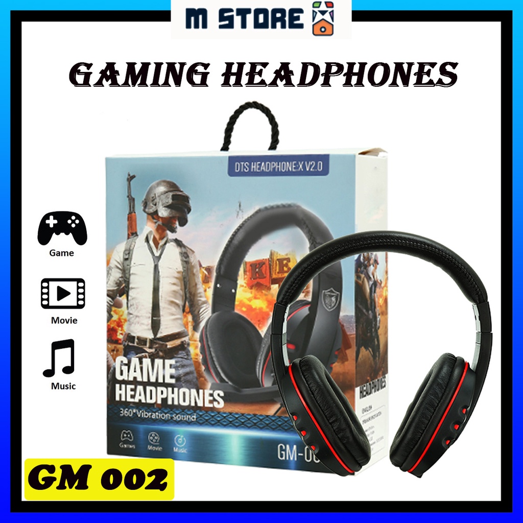 Gaming Headphone 35mm Wired Surround Super Bass Gaming Headset With Microphone And Volume Control 2915