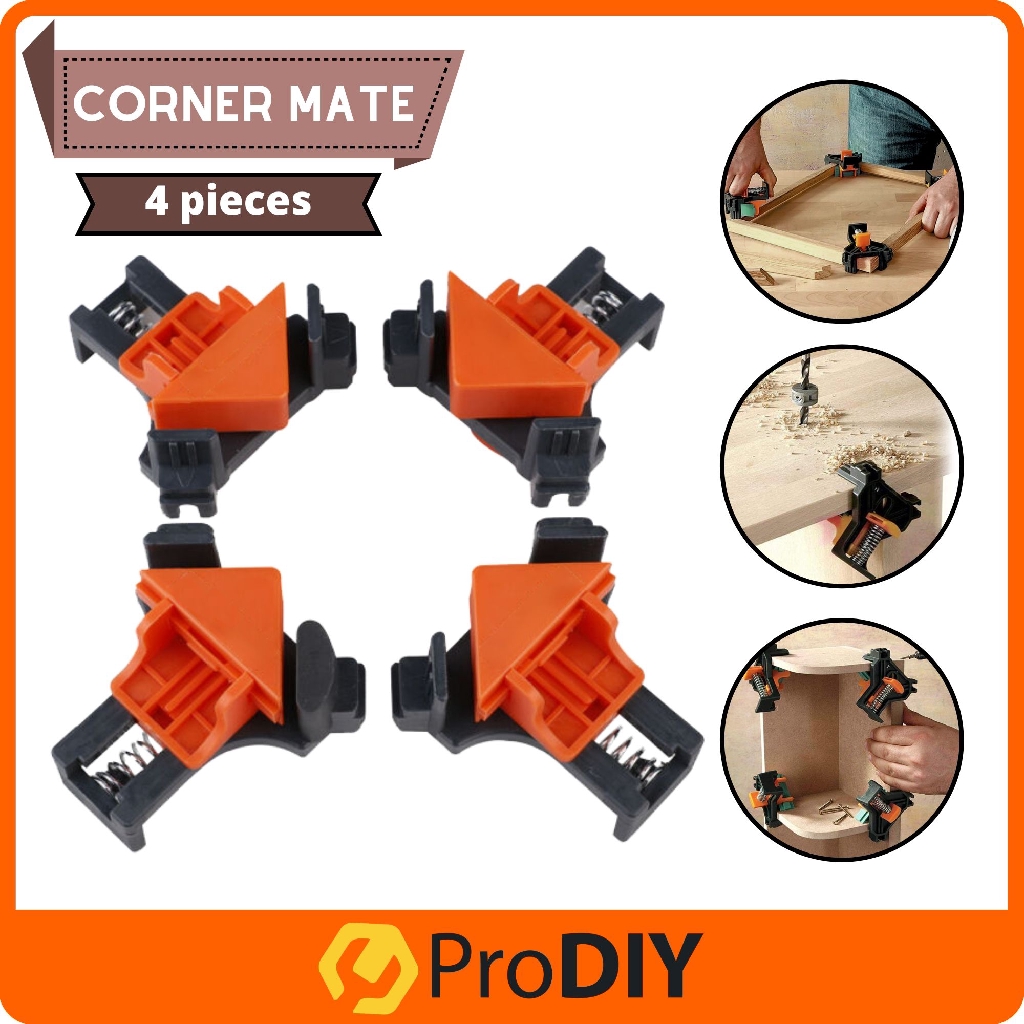 4pcs Corner Mate 90 Degree Right Angle Clamp Adjustable Clamps Corner Holder Woodworking