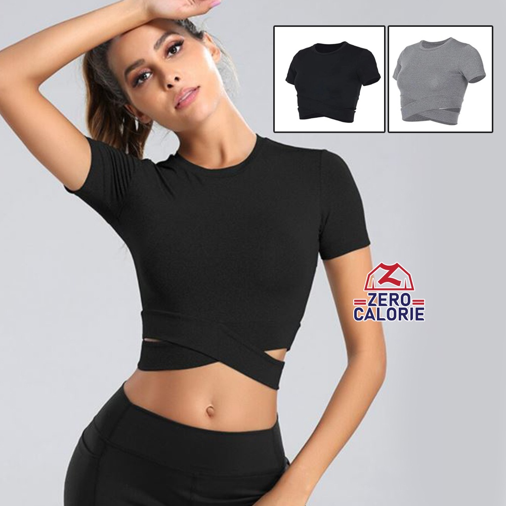 Women Yoga Shirts Running Shirt Sports Top Fitness Crop Top Sport Gym Clothes Sportswear