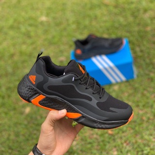 adidas alphabounce black orange
