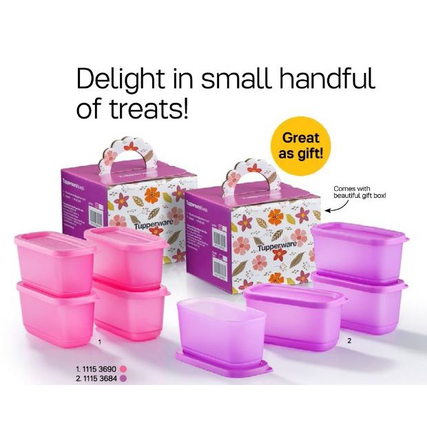 Tupperware Sweet Trinkets Gift Set (4~250ml)