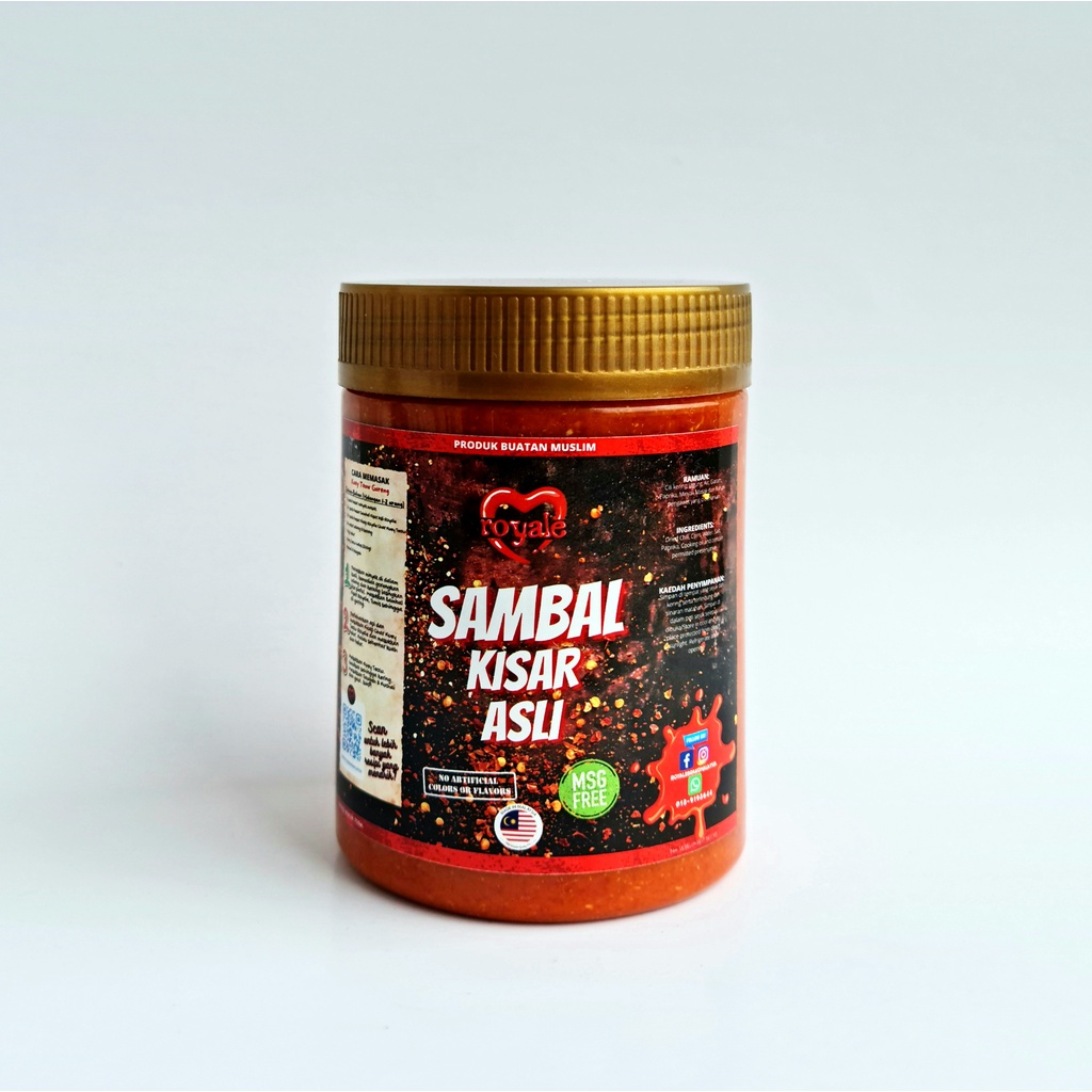 Royale Sambal Kisar Asli 750g (Homemade Tanpa Perasa & Pewarna ...