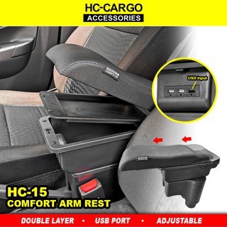 USB LED Indicator Double Layer Comfort Adjustable ArmRest 