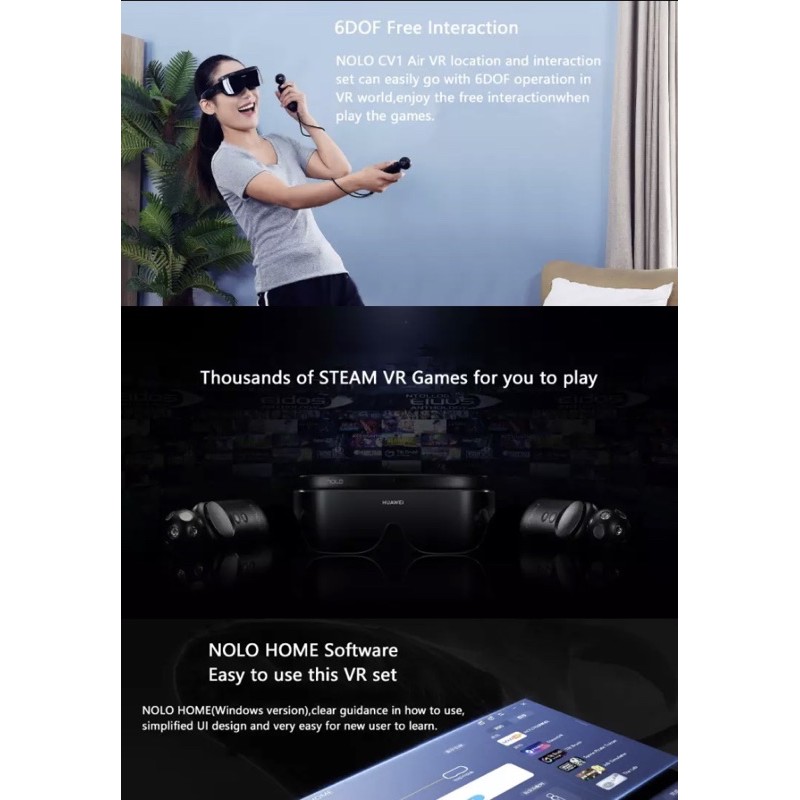 最大74%OFFクーポン HUAWEI VR GLASS NOLO CV1 Airセット sushitai.com.mx