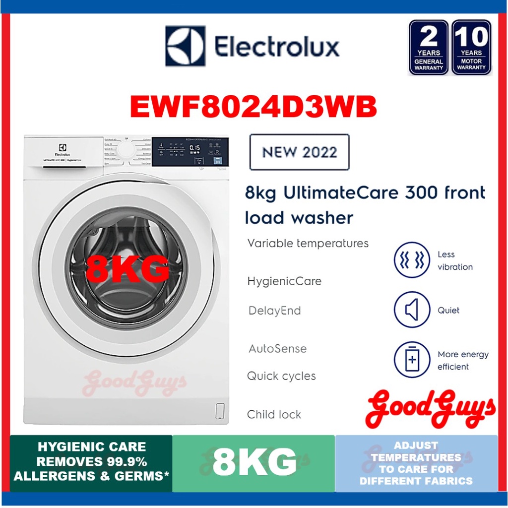 Electrolux EWF8024D3WB 8kg UltimateCare 300 front load washer Shopee Malaysia