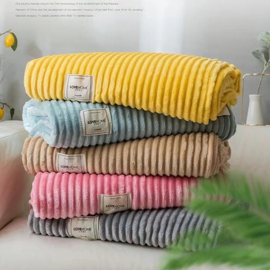 Blanket Quee/King/Super King Size Flannel Velvet Plush Throw Blanket Sofa Office/Bedding Soft Blanket