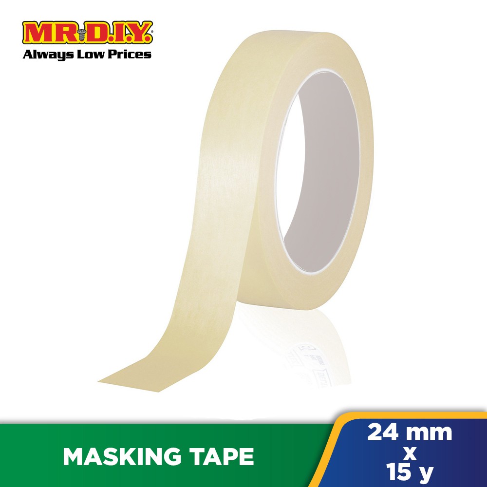 MR.DIY White Masking Tape (24mm x 15y) Shopee Malaysia