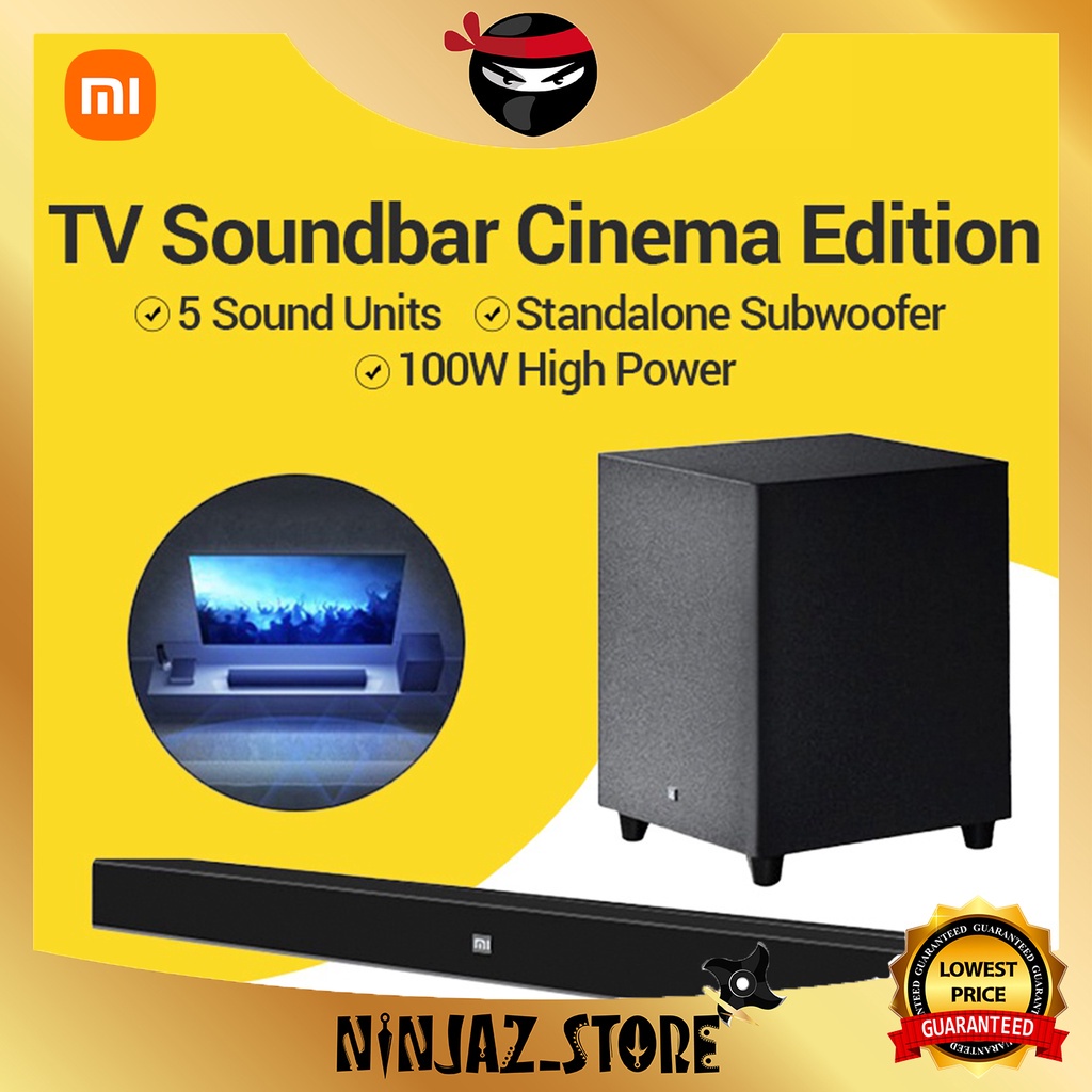 Xiaomi MI TV SoundBar Cinema Edition Bluetooth Speaker Subwoofer 100W ...