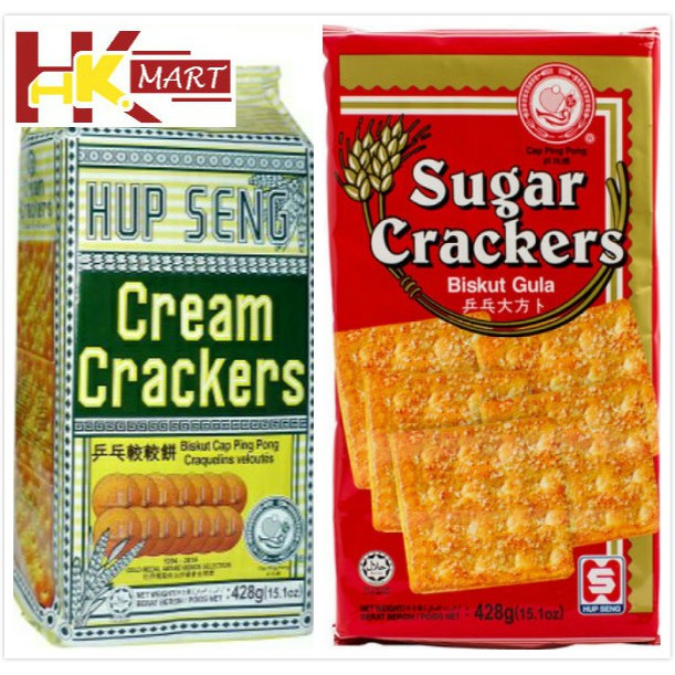 Hup Seng Cream Sugar Crackers 428g