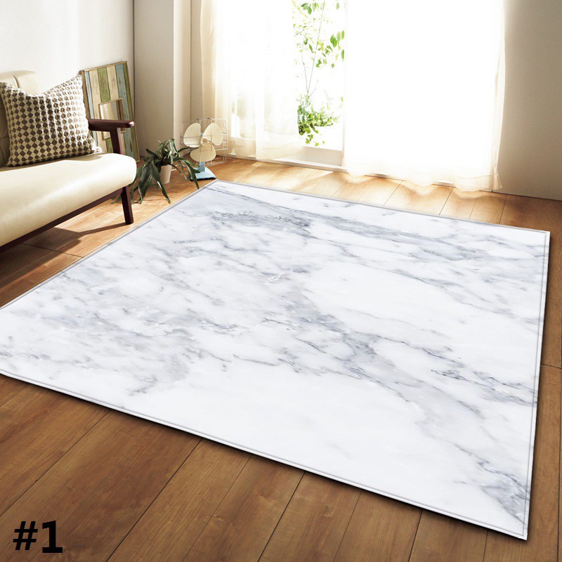 Black White Marble Large Carpets For Living Room Tatami Floor Mat