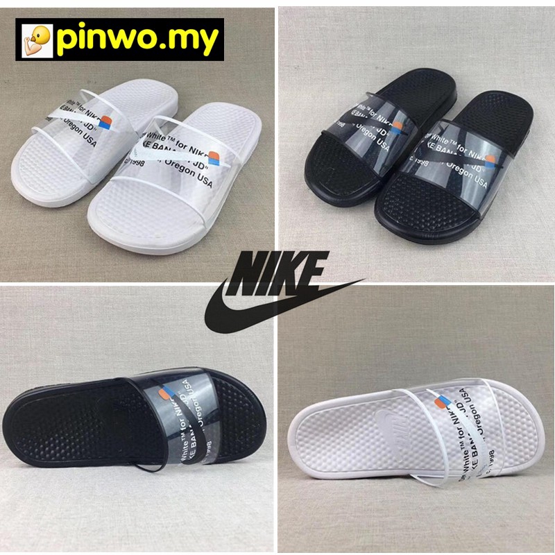 nike sandals off white