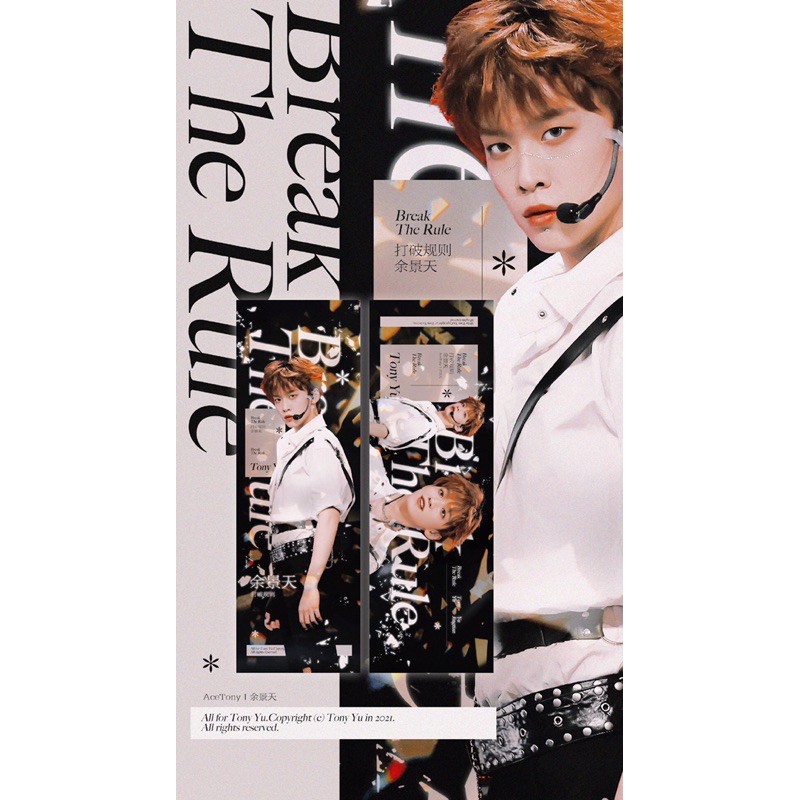 Buy Tony 余景天 只是刚好喜欢你 Mini Pb 应援物合集 Seetracker Malaysia