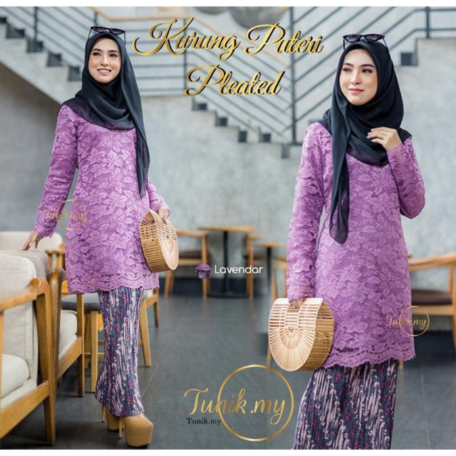 20 Inspirasi  Baju  Kurung Moden Kain Pleated Kelly Lilmer