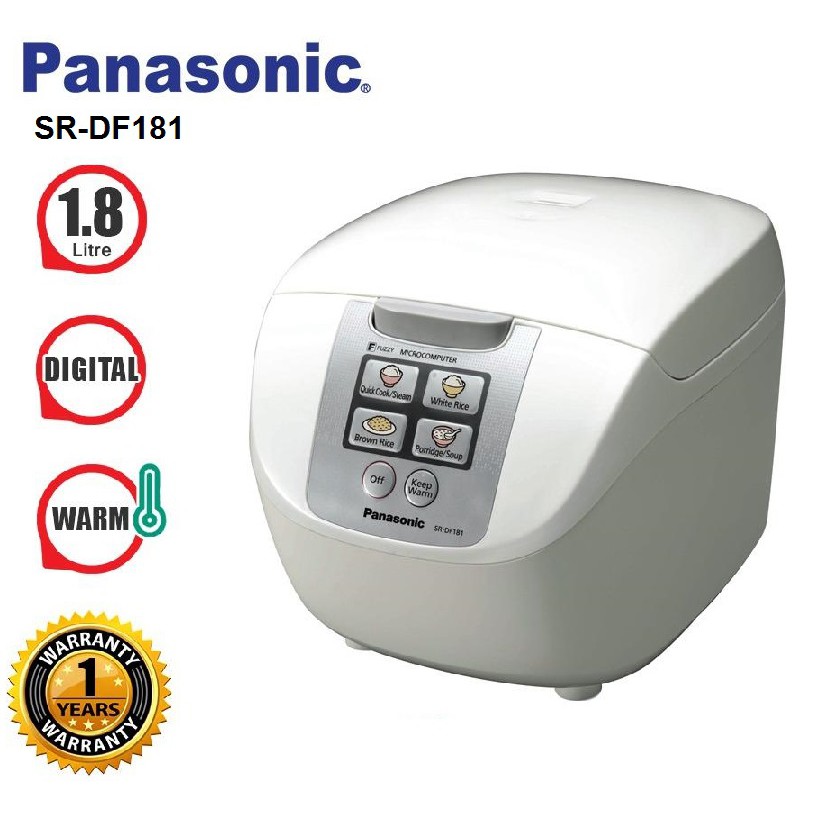 Panasonic 1.8L Mechanical Jar Rice Cooker SRDF181