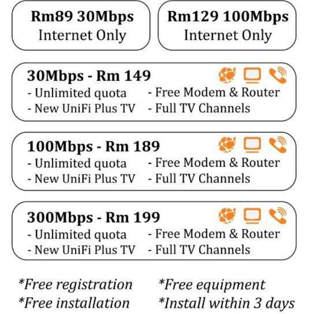 Tm Unifi Home Wifi 30mbps Rm89 Unlimited If Interest Can Whatsapp Me 0183838063 Shopee Malaysia