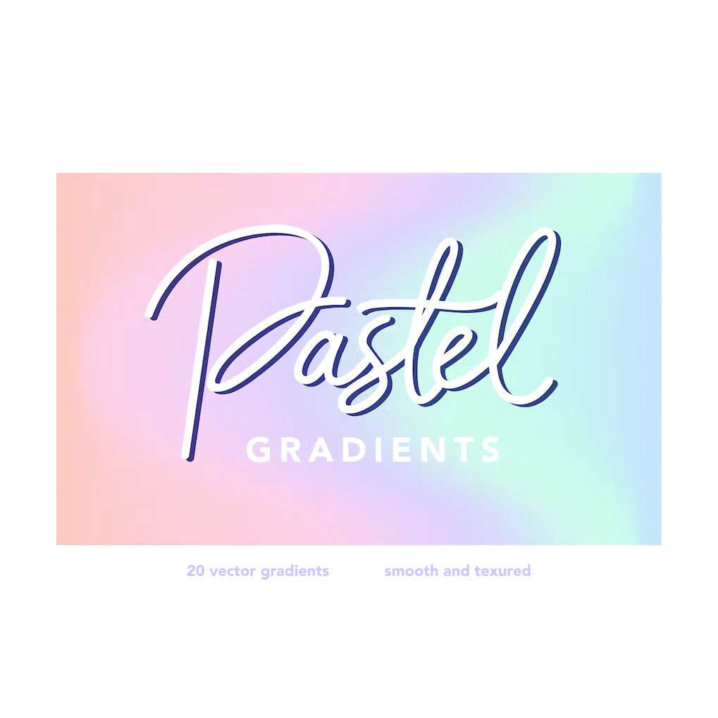 [C6] Pastel Gradients Backgrounds Procreate Brushes Procreate & Procreate Pocket