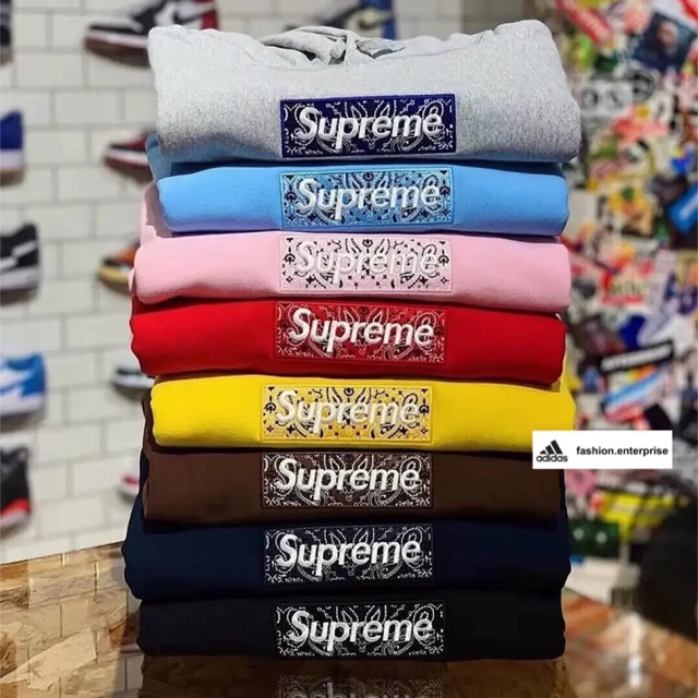 FASH Supreme Bandana Box Logo Hoodie | Shopee Malaysia