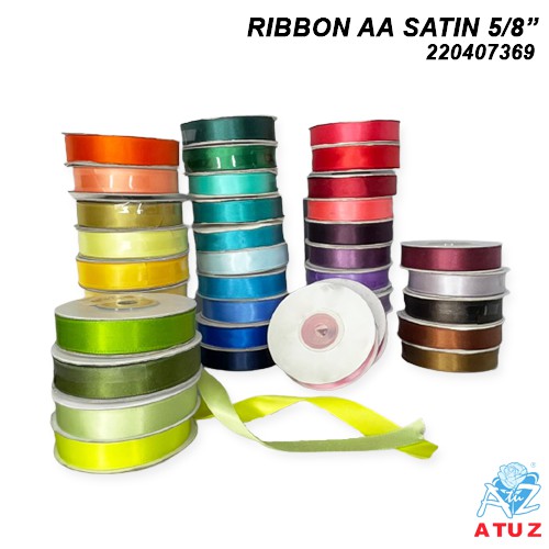 AtuZ 18 meter 5/8"(16mm) Ribbon Satin Gred AA Export Quality Royal Reben WRAPPING GIFT HAMPER DIY CRAFT