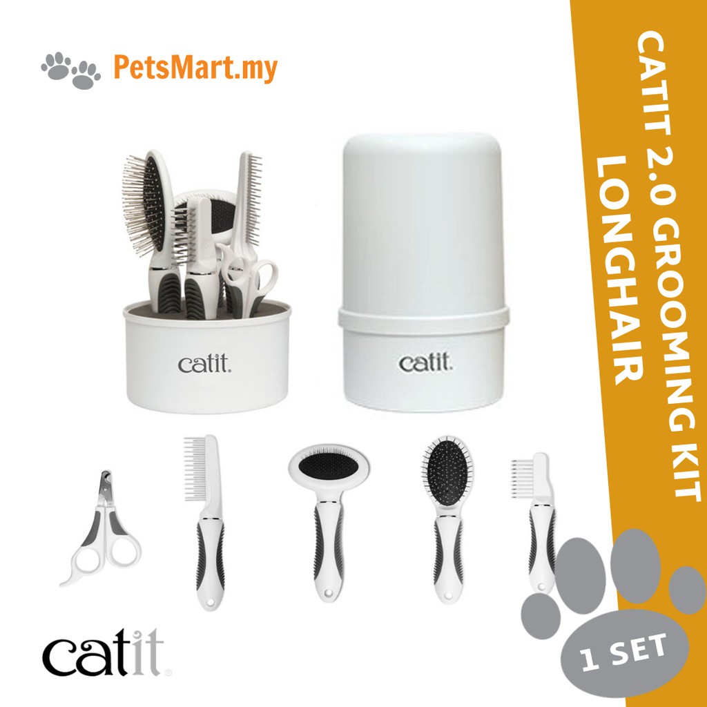 Catit 2 0 Longhair Cat Grooming Kit Shopee Malaysia