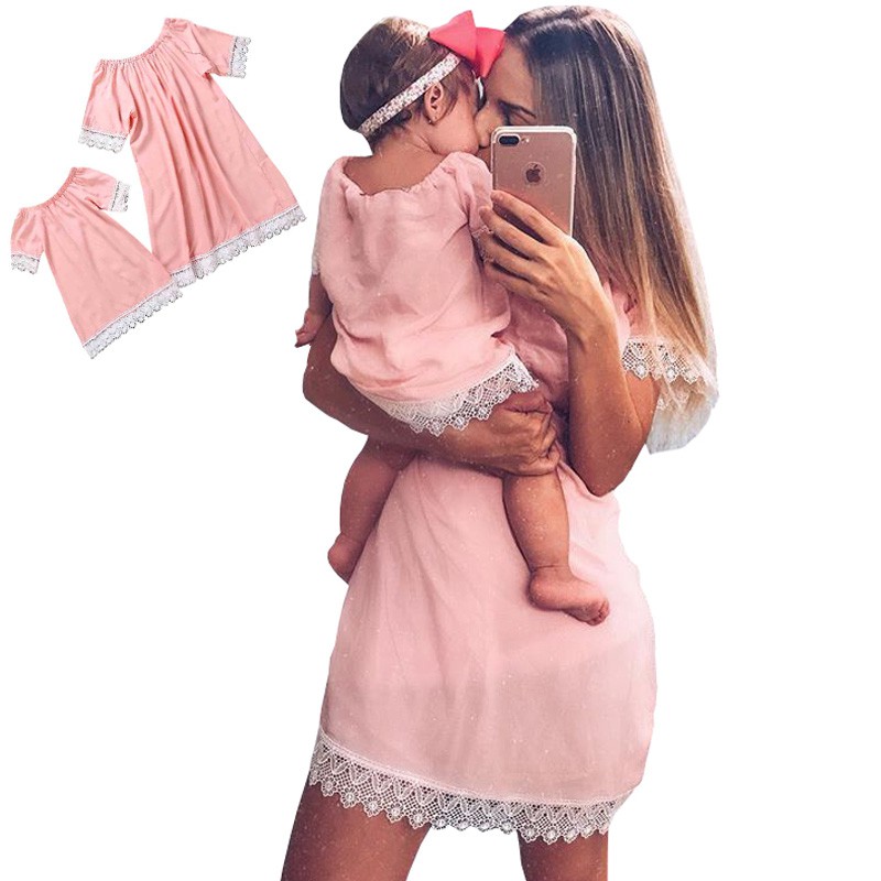 mother and baby matching dresses