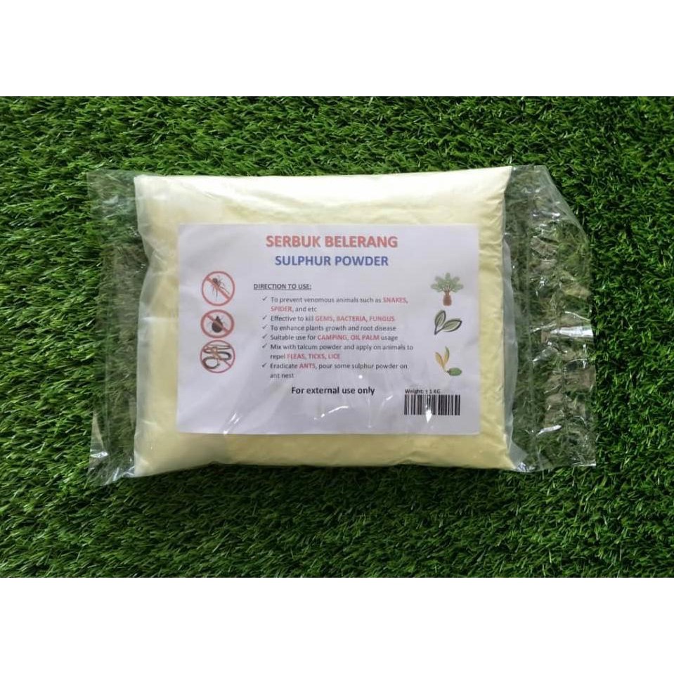 1 KG Sulfur Powder Belerang Sulphur Snake Repellent | Shopee Malaysia