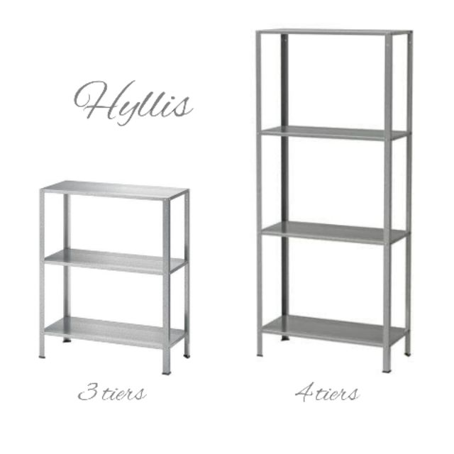 Hyllis Rak Besi Shelving  Unit Indoor Outdoor Shopee Malaysia