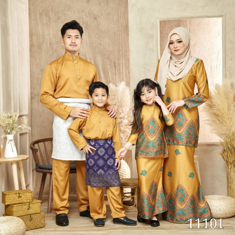 Baju Set Family Sedondon Raya Baju Melayu Baju Kurung Moden Baju Kurung ...