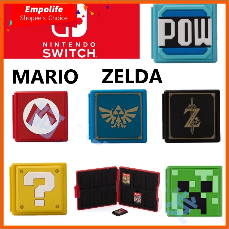 nintendo switch game card case mario