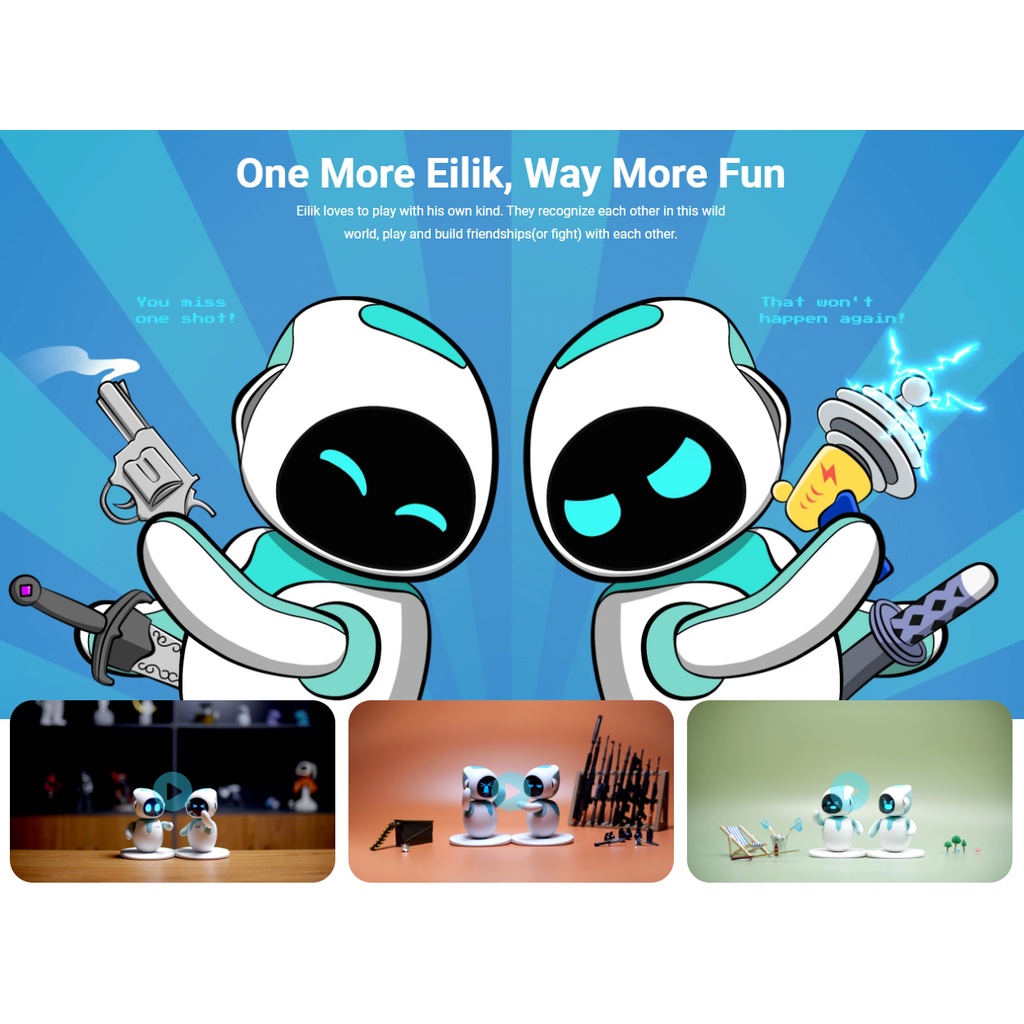 Eilik Emo Robot Toy Cute Smart Companion Pet Robot Shopee Malaysia