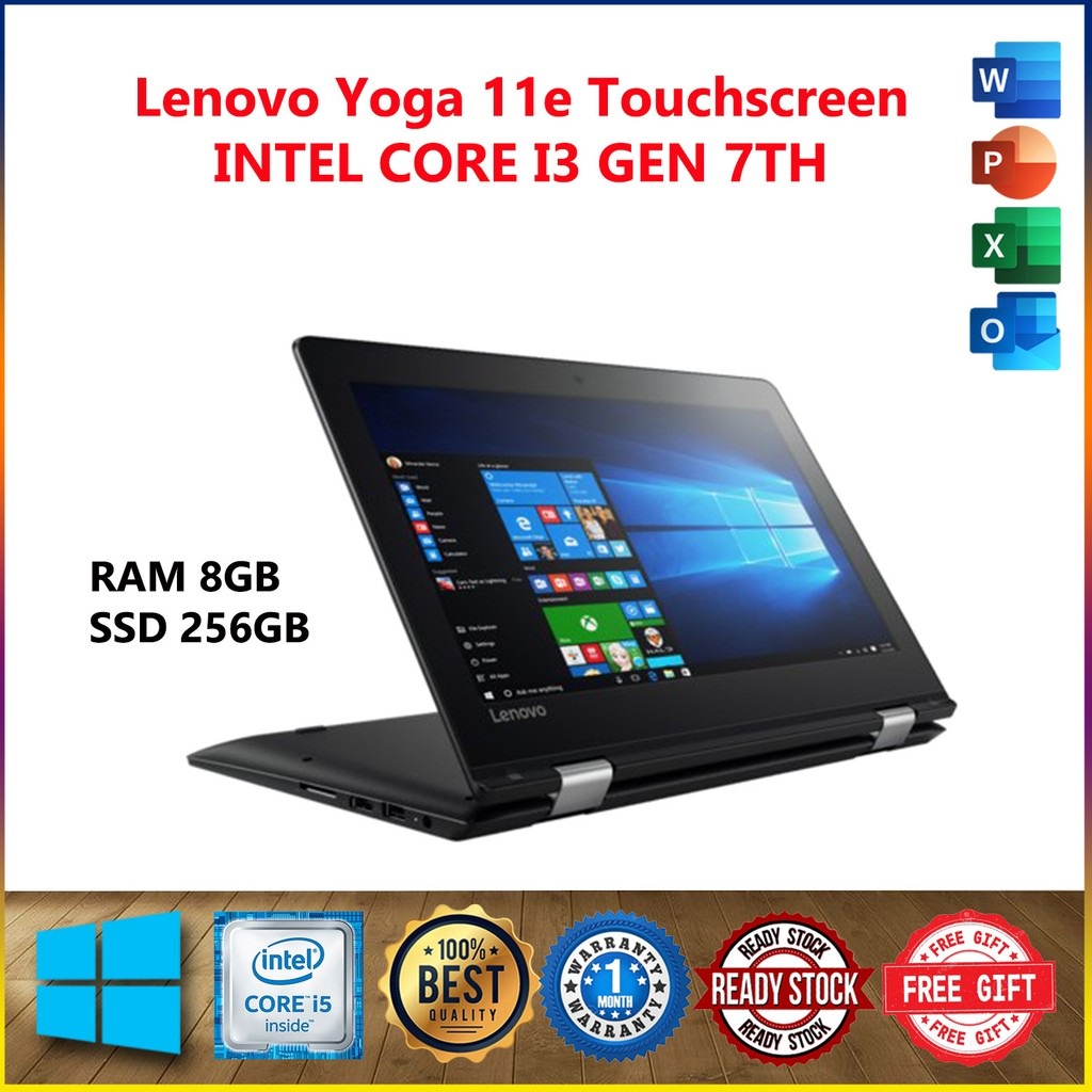LENOVO THINKPAD YOGA 11E 4IN1 TOUCHSCREEN 7TH GEN INTEL CORE I3[8GB