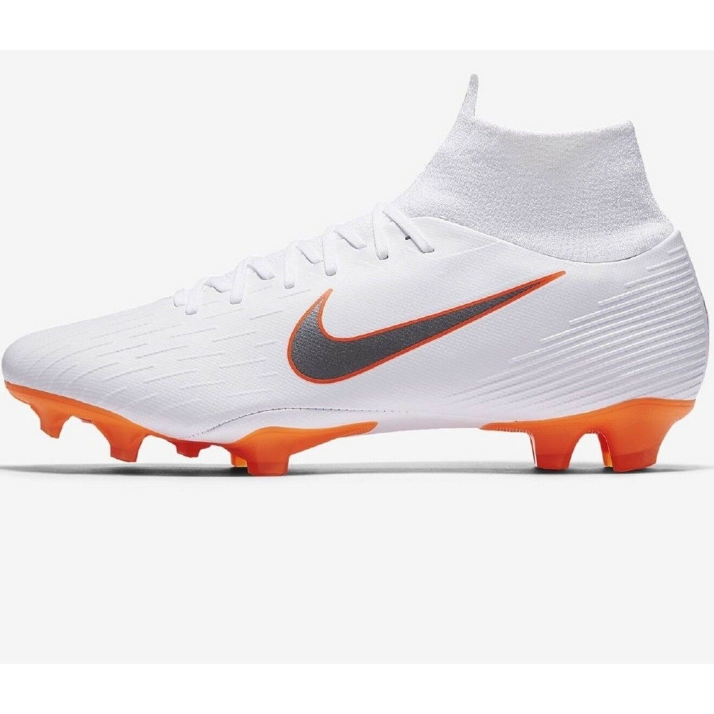 nike mercurial white orange