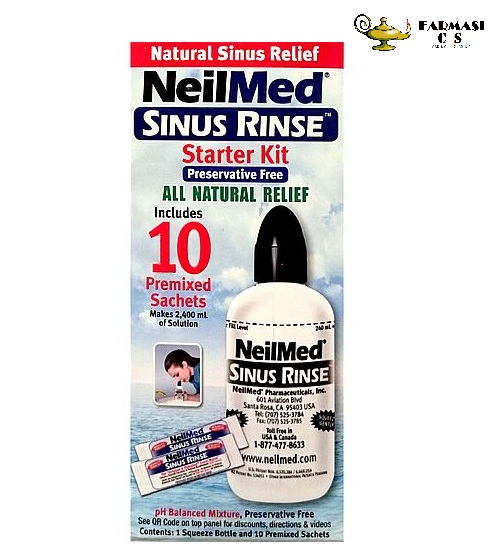 Neilmed Sinus Rinse Starter Kit + 10 Premixed Sachets Exp:05 2026 