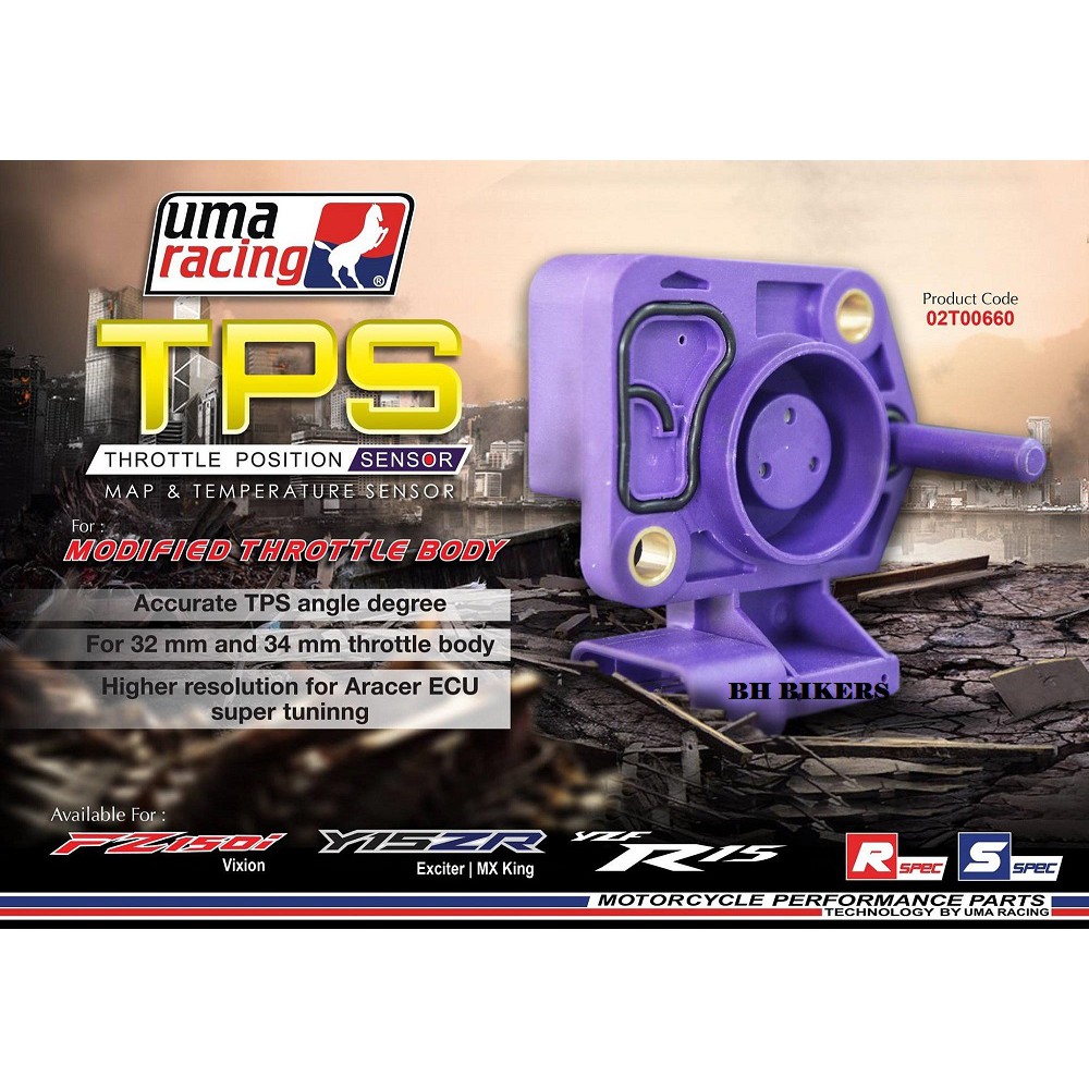 Tps Sensor 3 In 1 Yamaha Y15zr Fz150 New Honda Rs150 Uma Racing Shopee Malaysia