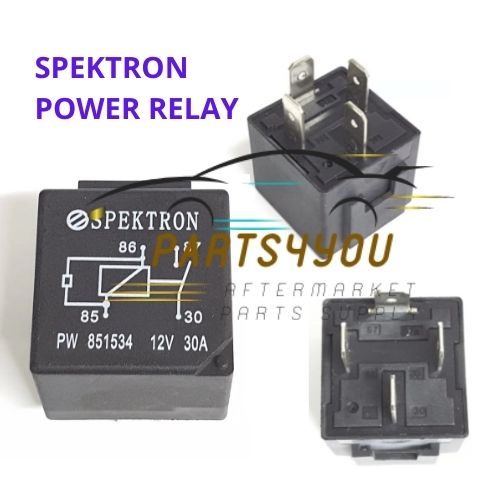SPEKTRON FAN /HEAD LAMP /STARTER /POWER RELAY 12V 30A SAGA BLM FLX WAJA