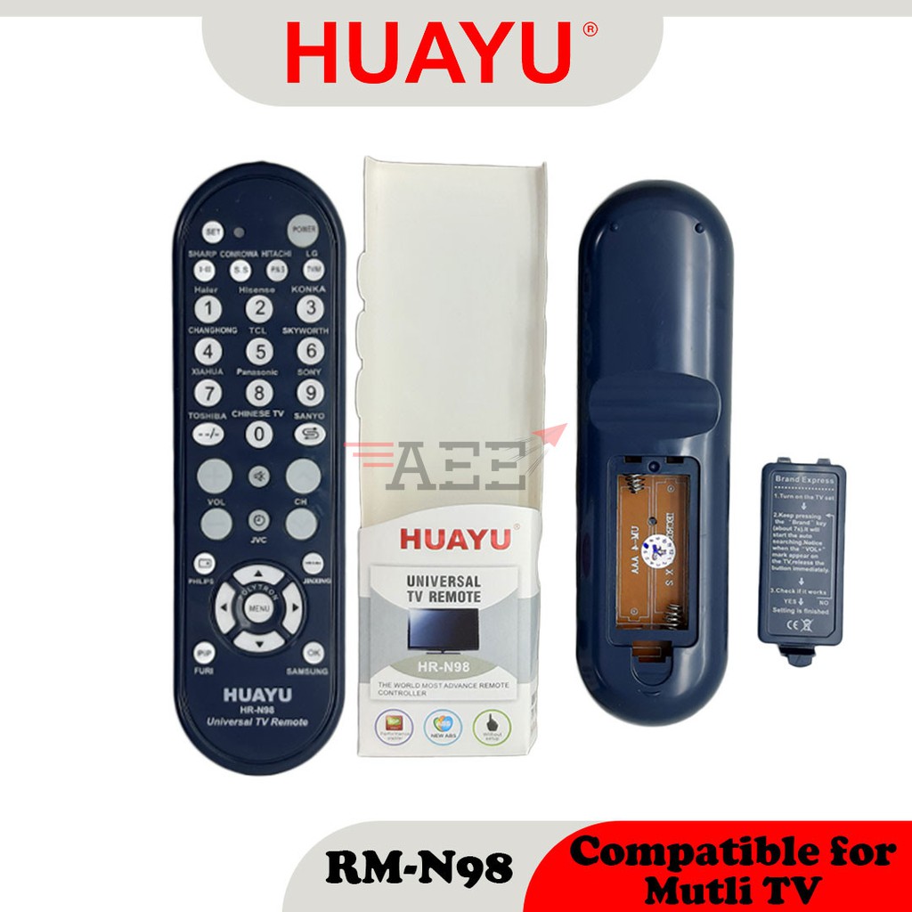 Huayu HR-N98 Multi TV Remote Control