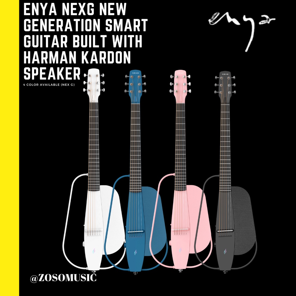 ENYA NEXG SMART AUDIO GUITAR BASIC PACKAGE W/HARMAN KARDON SPEAKER, BAG