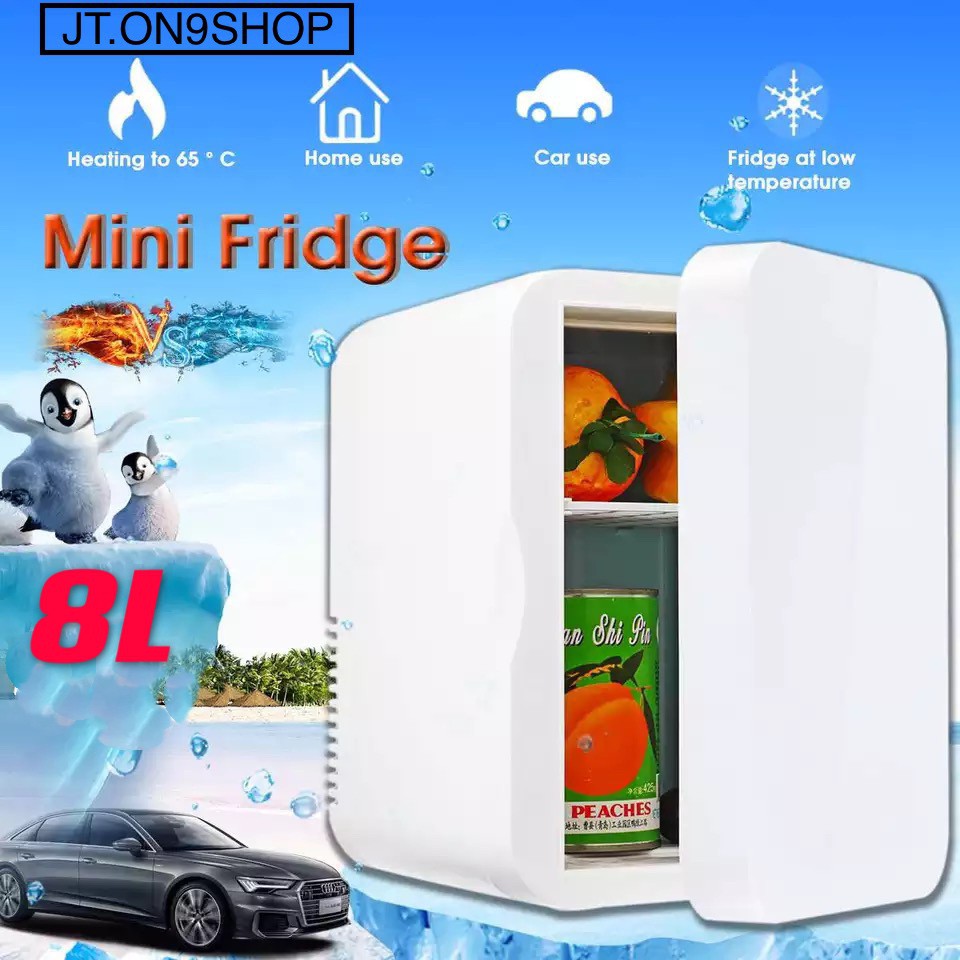Mini Refrigerator Small 12V Car Refrigerator 220V Single Door Car Home DualUse Thermoelectric